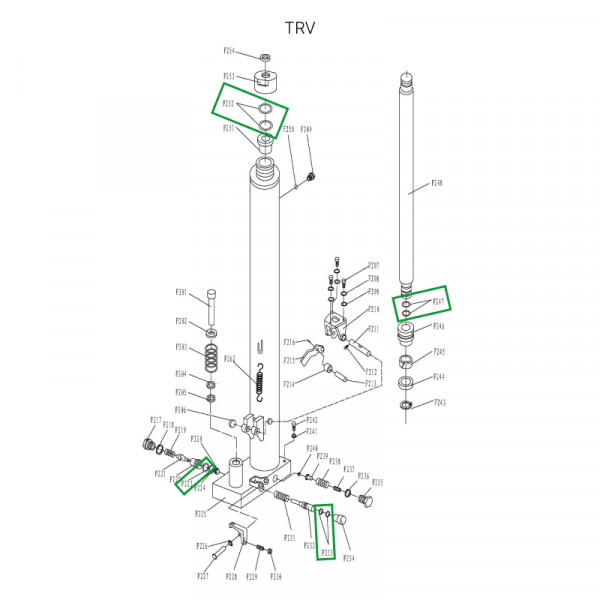 Ремкомплект гидроузла для TRV1020