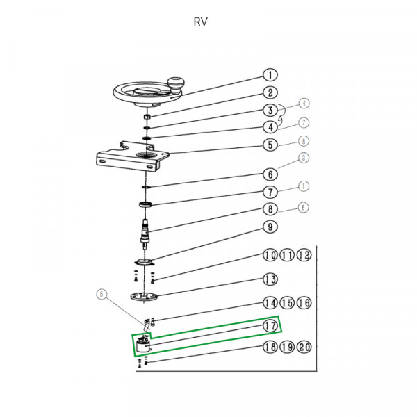 Датчик рулевого управления для ричтрака RV (5V)