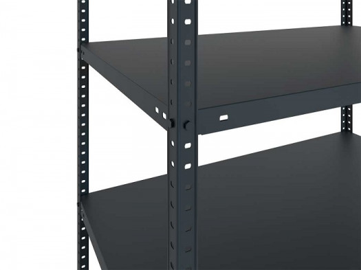 Стеллаж MS Standart 1850х1000х400х6 Black