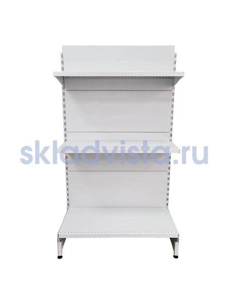 Стеллаж торговый пристенный 900х400х1550h