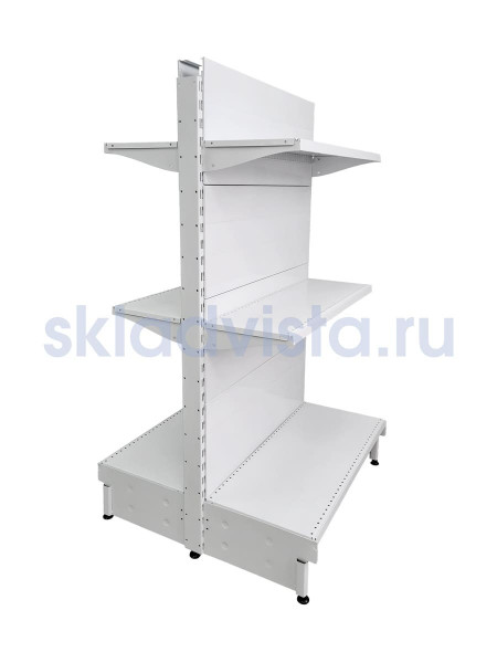 Стеллаж торговый островной 1250х800х1550h