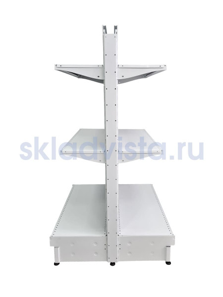 Стеллаж торговый островной 1250х800х1550h